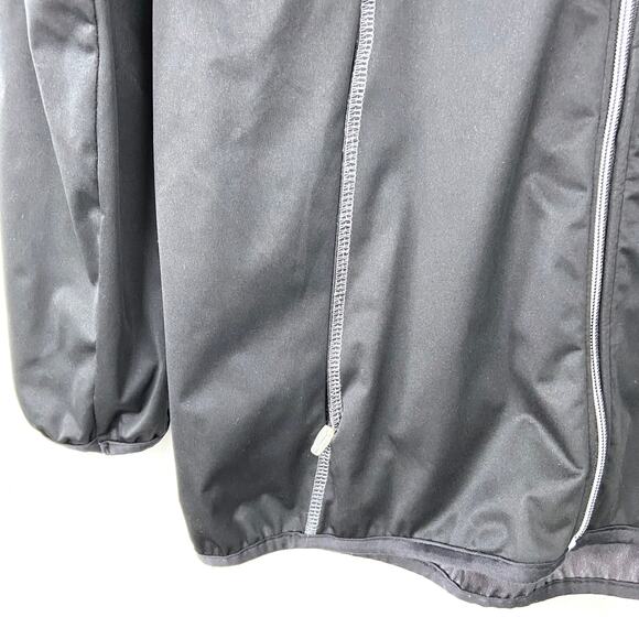 Asics Running Jacket Full Zip Black Water Repellant Activewear Women Size Small - Picture 9 of 9